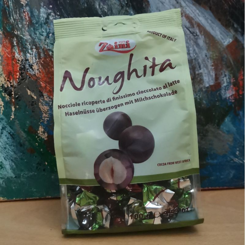 

Zaini Noughita 100gr Italy Chocolate Noughat Praline isi Hazelnut