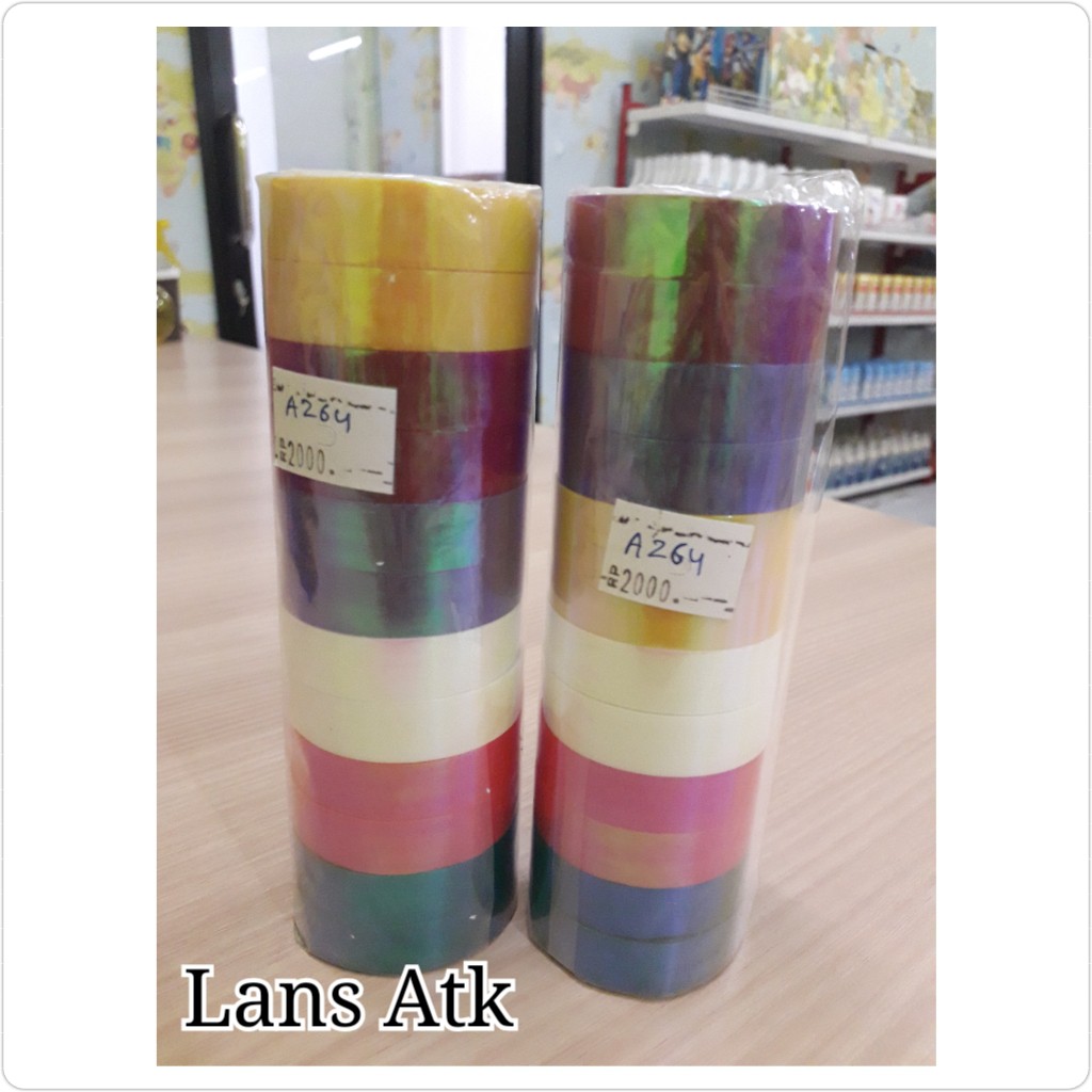 

Isolasi Metalic Holo / Solasi Hologram / Selotip (A265)