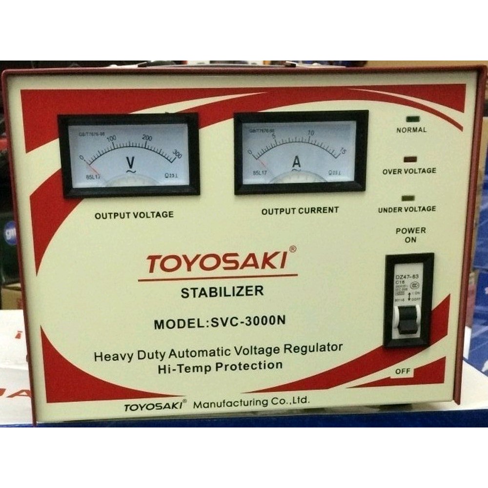 Toyosaki Stabilizer SVC 3000N 3000watt 3000w - Stabilizer 3000 Watt