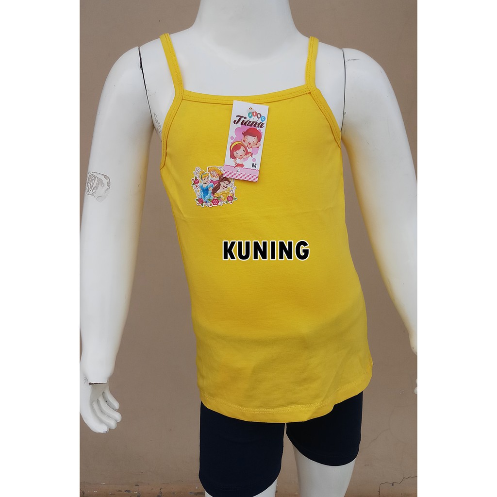 Tanktop/Singlet Tali Kecil TIANA Anak Perempuan 1-12 Tahun