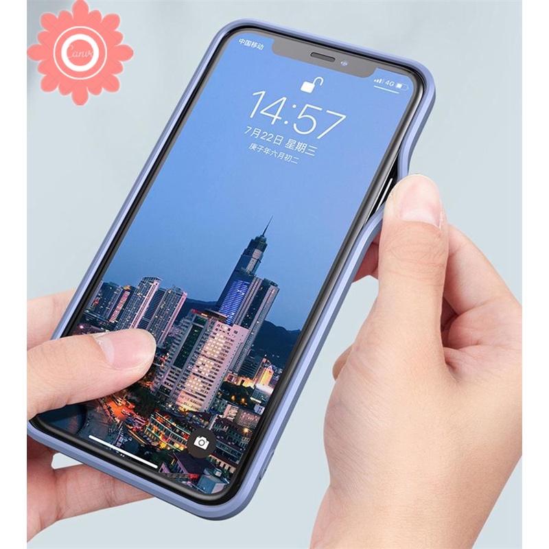 Case Tempered Glass Pelindung Lensa Warna Permen Untuk Iphone 7 8 6 6s Plus 11 12 Pro Max Xs Max X Xr Se 2020