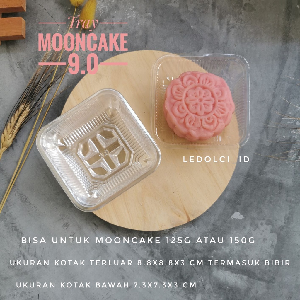 

10 PCS MOONCAKE TRAY TATAKAN MOONCAKE 125 / 150 GR - TRANSPARAN 9.0