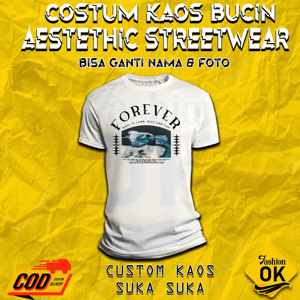 KAOS CUSTOM BUCIN NEGATIVE EFFECT KAOS BUCIN ILUSI BISA DISCAN KAOS SABLON FOTO
