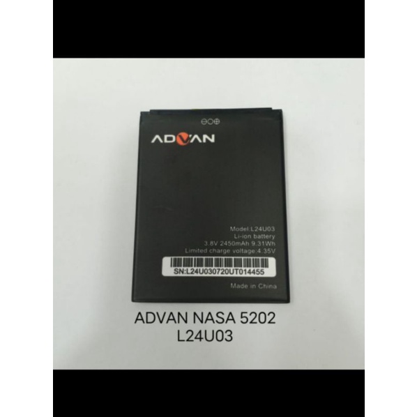 Batre baterai Bt Advan Nasa L24U03 Model 5202 Original