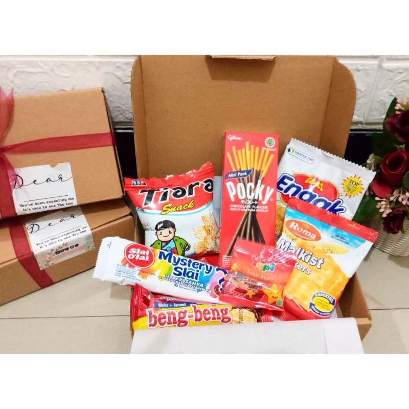 

HAMPERS JAJAN MURAH/HAMPERS LEBARAN MURAH/ SNACK BOX MURAH/HADIAH ULTAH MURAH