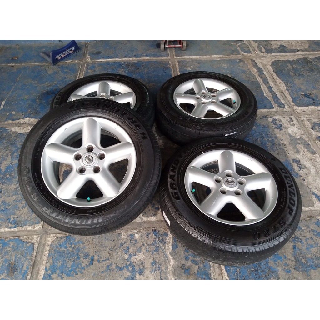 Velg Mobil Bekas Murah Oem X-Trail Ring 16 Baut 5 + Ban Bonus Bisa Buat Grandmax Terios Crv Lexus Dll