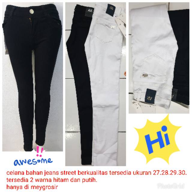 Tersedia celana bahan soft jeans street berkualitas