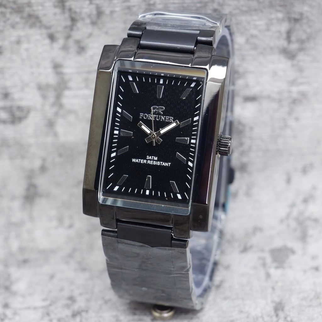 Jam Tangan Original Pria Fortuner 1411M Rantai Kotak