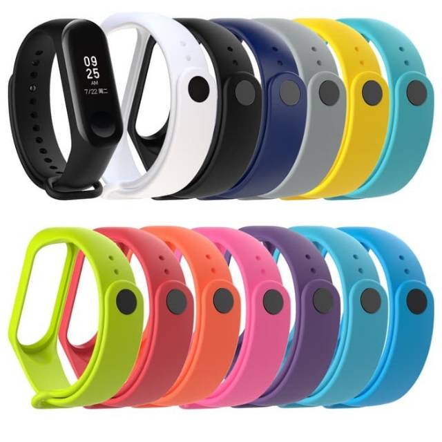 Silicone strap xiaomi mi band 3 Gelang tali silikon rubber case