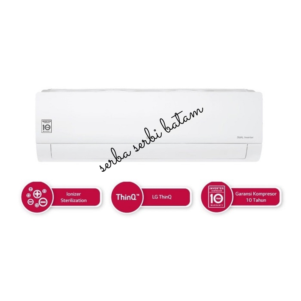 Ac LG Dual Inverter 1pk Wi-Fi Ionizer type E10SV5 R.32 BATAM