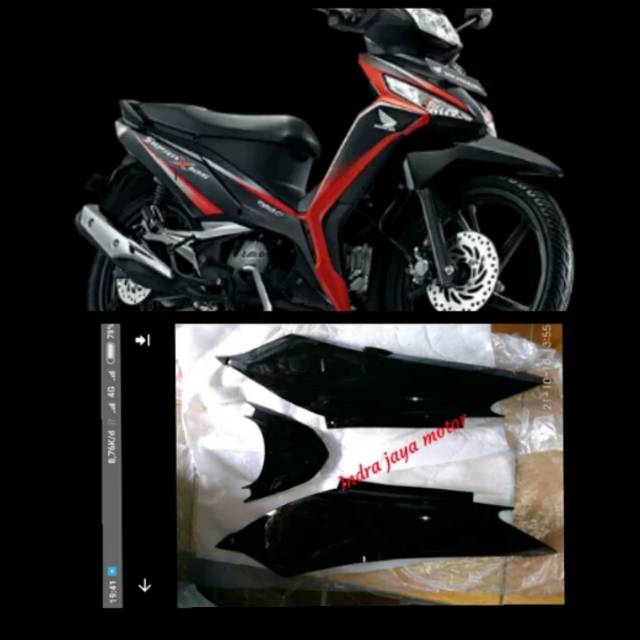 Cover Body Belakang Kanan Kiri Honda Supra X 125 Fi 2014 2017 Shopee Indonesia