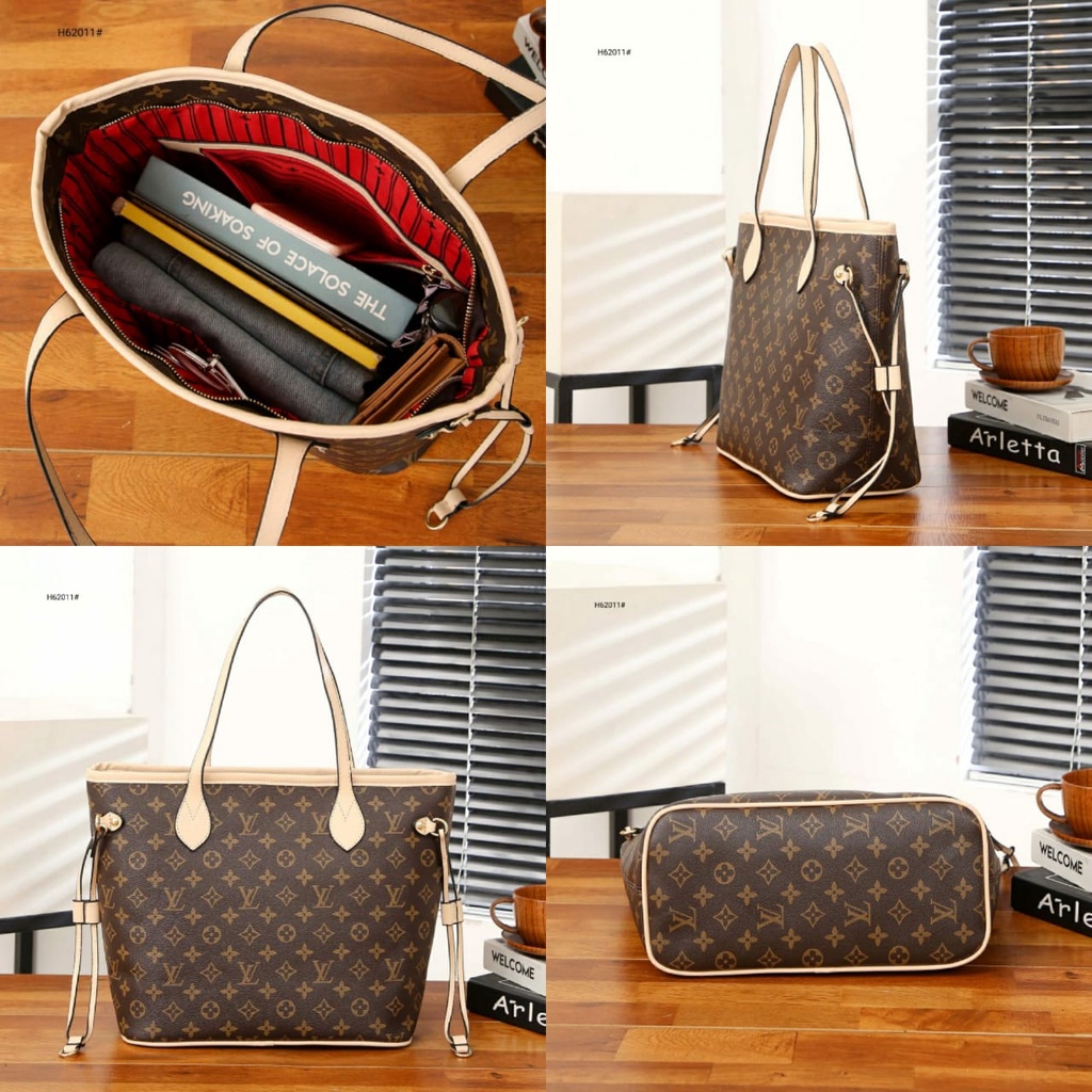 BAG Neverfull MM Zipper Tote Bag 2011/H62011