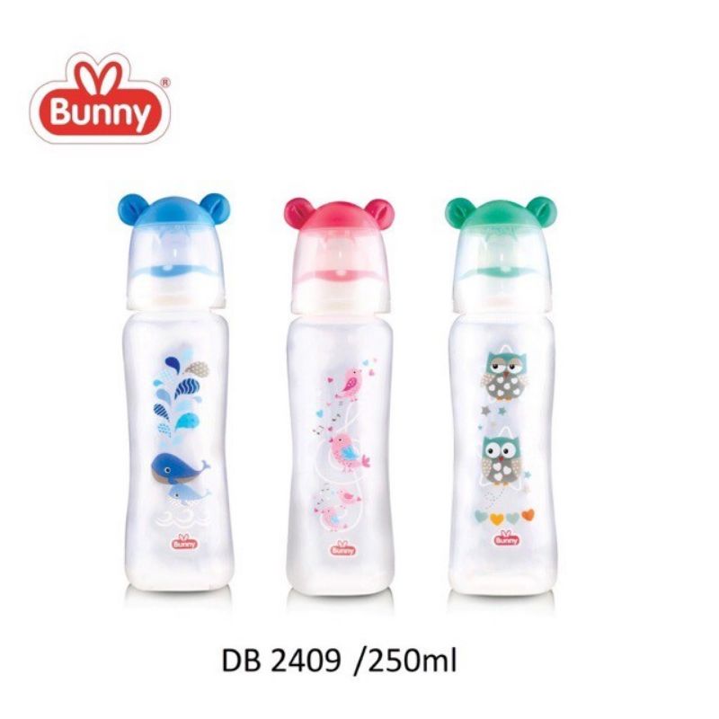 lov me❤ LUSTY BUNNY Botol Susu Bayi Reguler Slim Neck 60ml 125ml 250ml BPA FREE ADB6002 DB1209 DB2409 - DB1210 DB2410