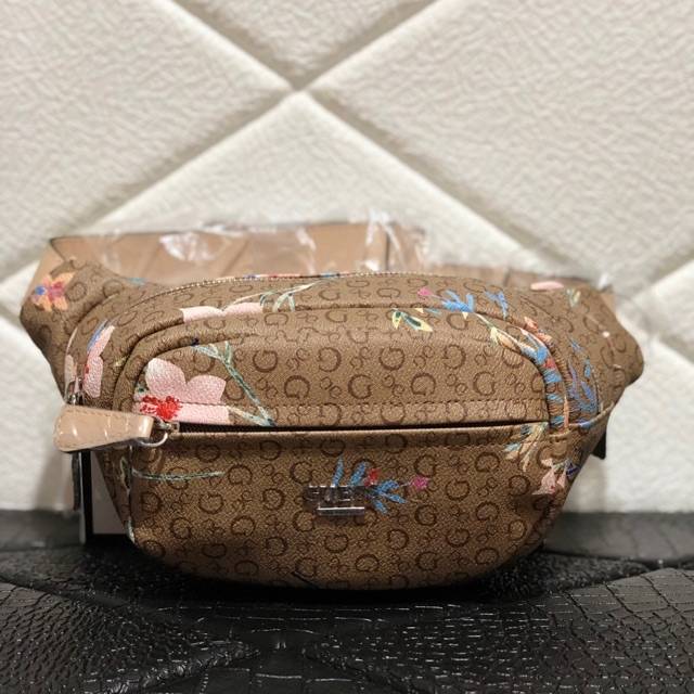 Guess belt bag brown flower