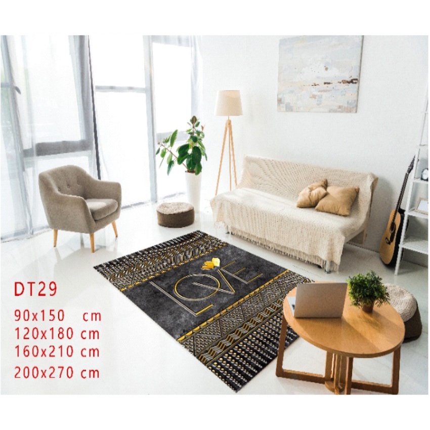 Karpet Lantai DT Ukuran 270cm x 200cm Anti Slip Series 25-32