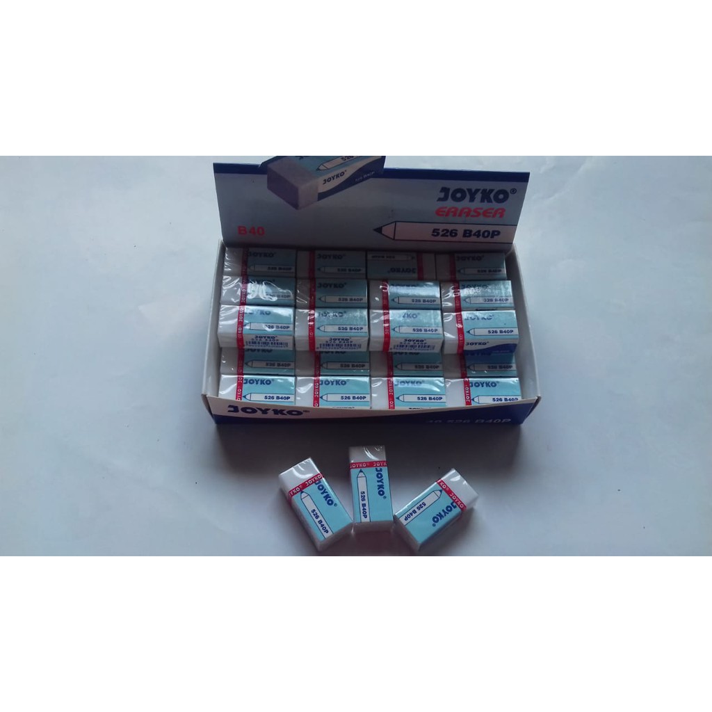 

Penghapus Pensil Rubber Eraser joyko 526 - b40p Putih Stip Kecil 7 pcs Murah