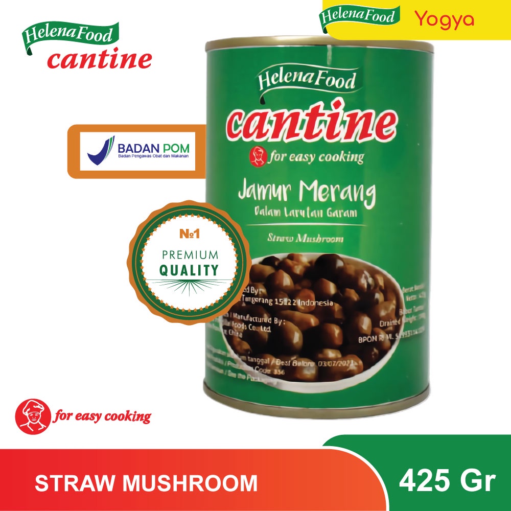 

Jamur merang dalam larutan garam Cantine Straw Mushroom (Jamur Merang) 425g