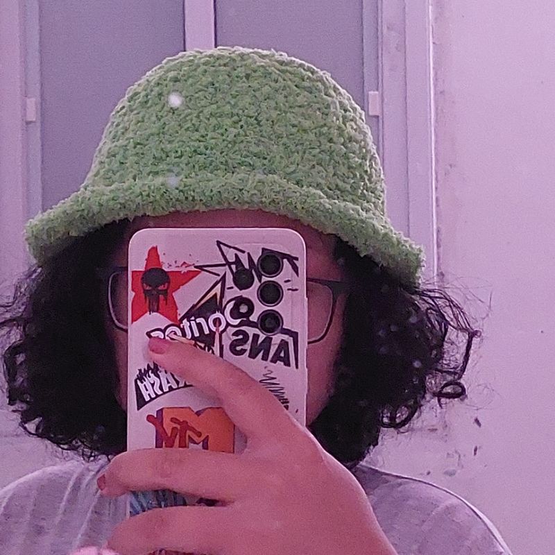 bucket hat bulu, chunky