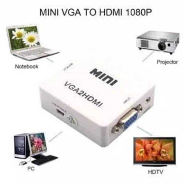 Converter VGA To HDMI Mini BOX