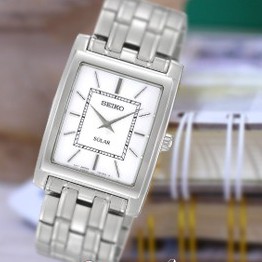 Seiko Ladies SUP895P1 Solar Rectagle Kotak Jam Tangan Wanita Original SUP895