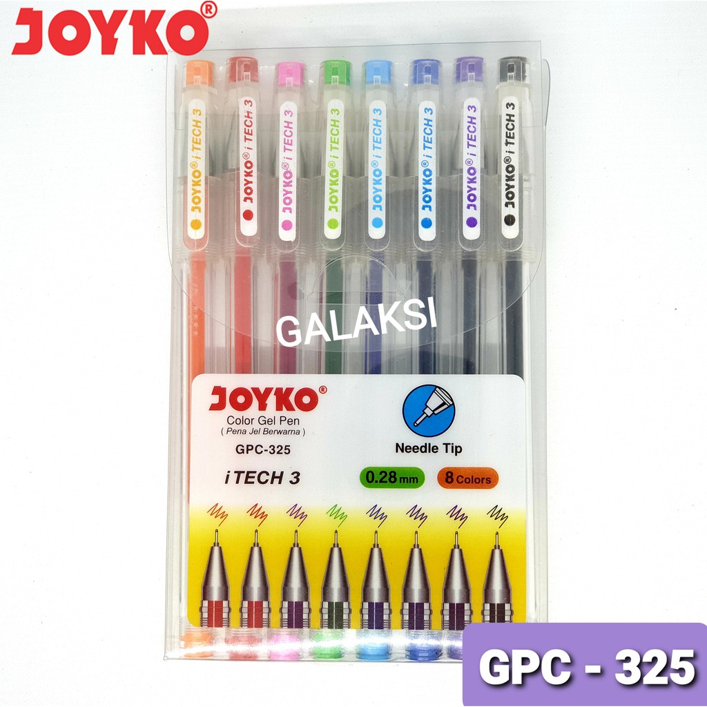 

COLOR GELPEN ITECH 3 8 WARNA 0.28MM GPC-325 JOYKO