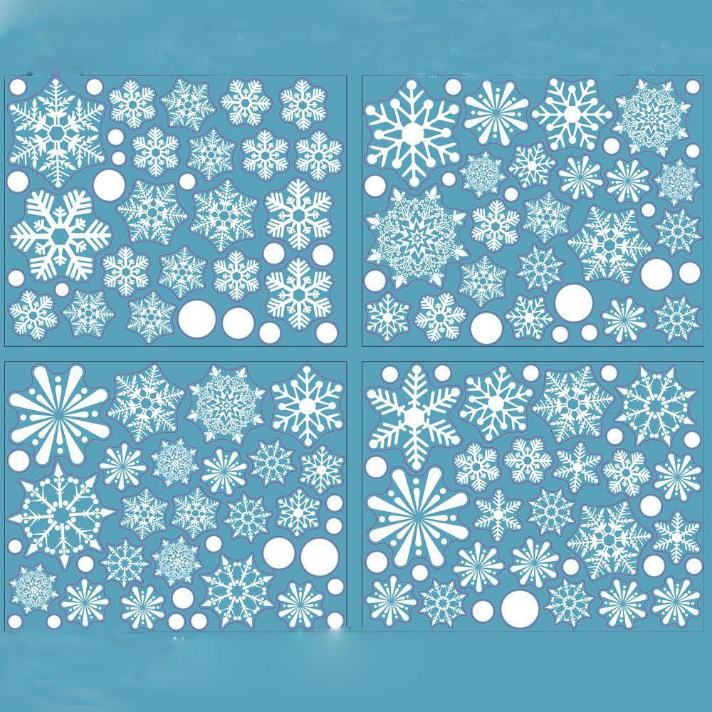 Solighter Stiker Dinding Natal Hadiah Tahun Baru PVC Xmas Ornamen Sticker Jendela Kaca
