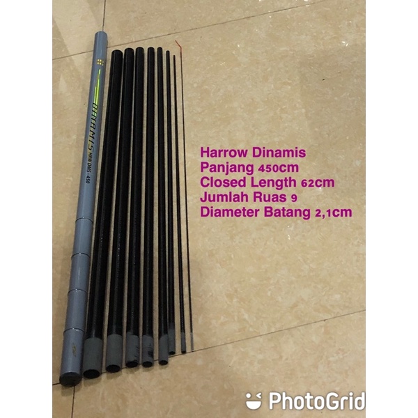 Joran Pancing Tegek Harrow Dinamis 540/450/360-DMS - 450