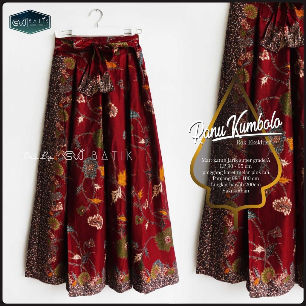 rok batik payung panjang karet jumbo rok big size modern premium rok batik unggul jaya pekalongan-3
