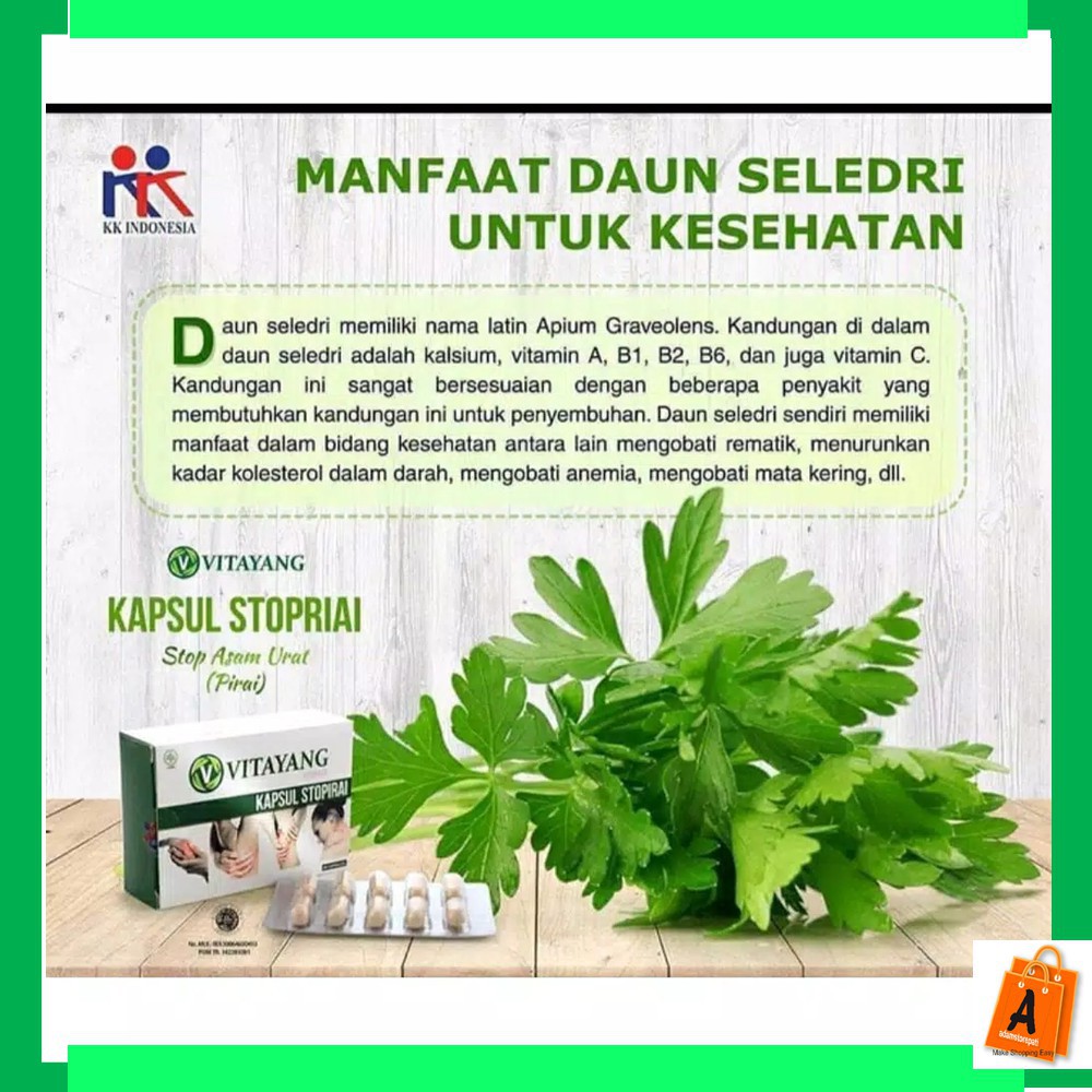 

VITAYANG STOPIRAI asam urat KK INDONESIA ready surabaya gojek kapsul asam urat herba