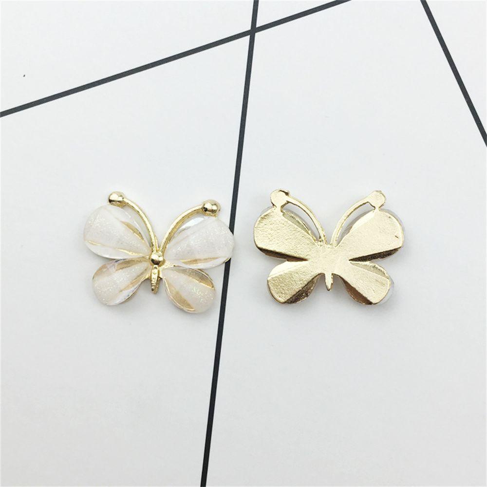 Top 10pcs Kaca Patri Lucu DIY Kupu-Kupu Perhiasan Aksesoris