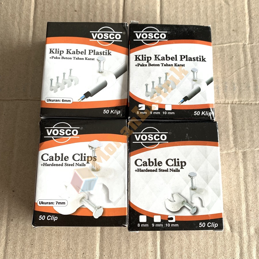 Klip Kabel Vosco Klem Kabel Beton Sadel Beton Vosco 10mm