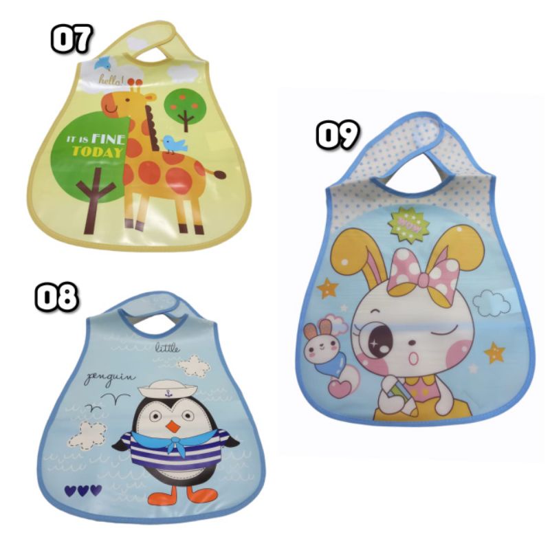 Slaber Water proof/Celemek Makan Bayi/Bibs/Apron Bayi