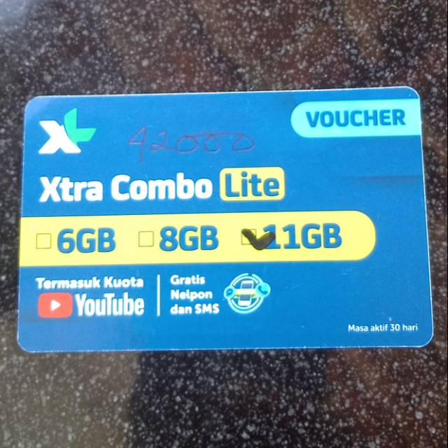 Voucher 11gb XL extra combo lite