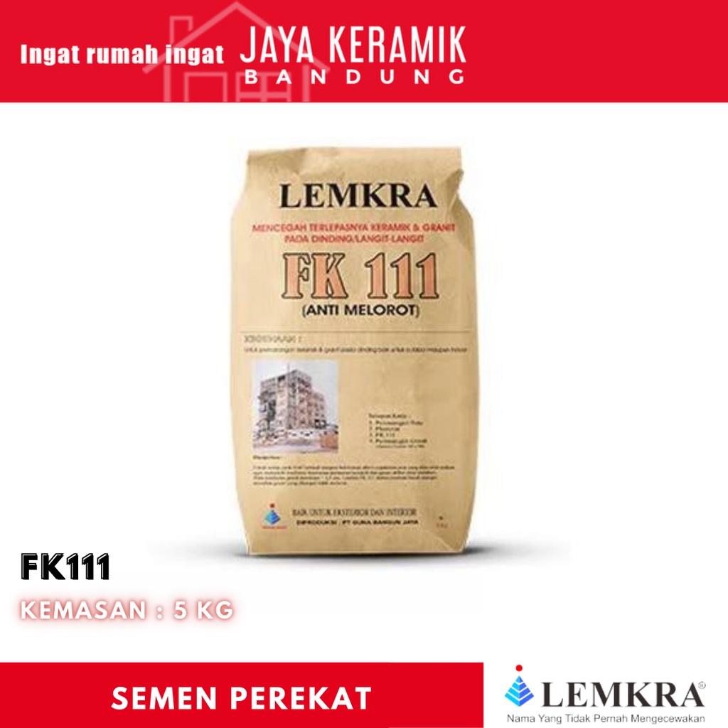 SEMEN LEMKRA | SEMEN PEREKAT KERAMIK DINDING | SEMEN ANTI BOCOR | 5KG