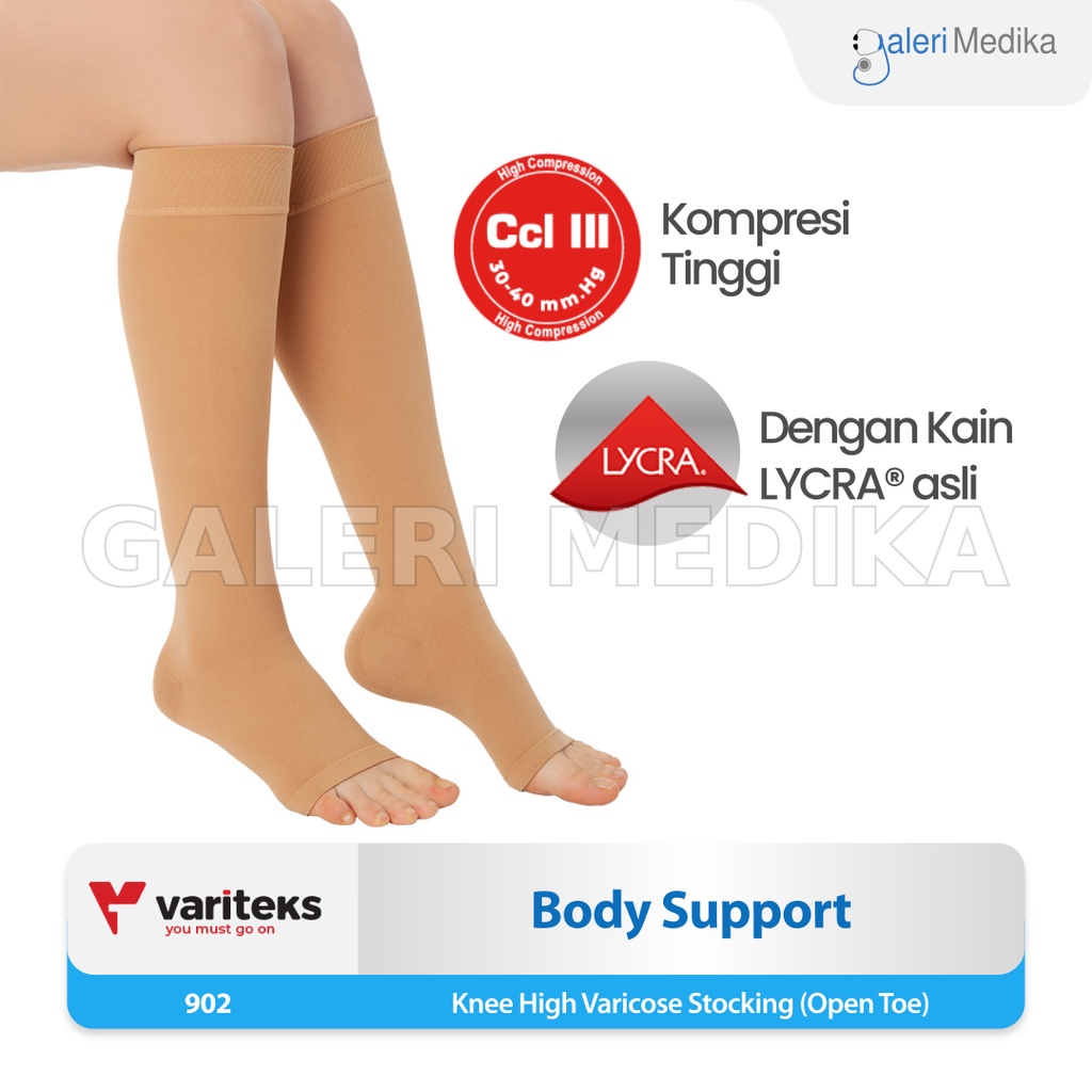 Stocking Varises Variteks 902 Kompresi Berat 30-40mmHg Kelas 3 / High Compression CCL 3 - Stoking Varises