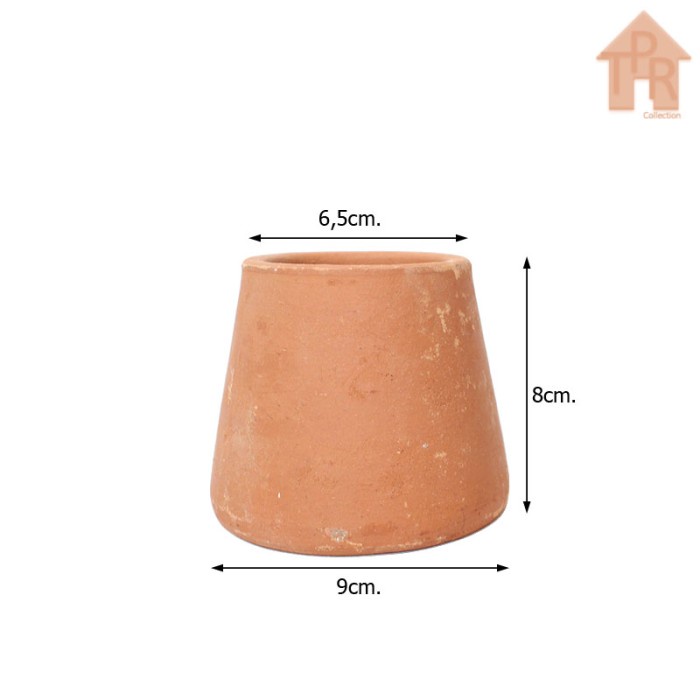 Terakota - Pot Tanah Liat / Pot Pyramid - T8