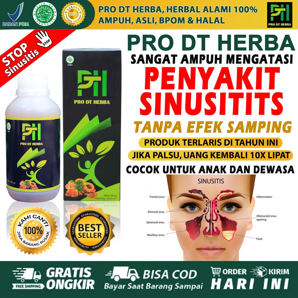 PRO DT HERBA Non obat sinusitis paling ampuh,obat sinusitis kronis,obat sinusitis herbal,obat sinusi