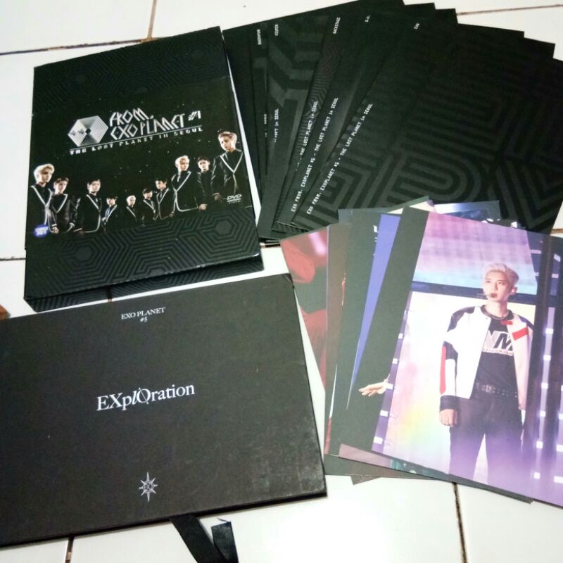 SHARING EXO PLANET 1 EXO PLANET 5 EXO POSTCARD DVD EXO PLANET PC CHANYEOL SEHUN PHOTOCARD