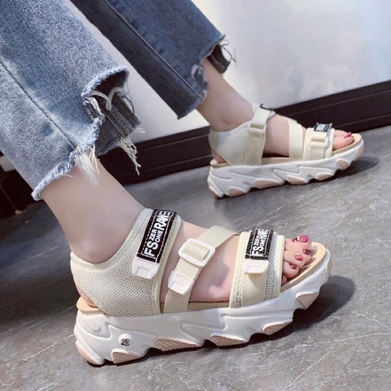 SS0187 syafniegalery wedges sandals with gesper Impor