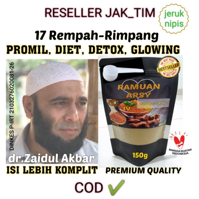 Dr.zaidul akbar RAMUAN JSR ARSY | PROMIL | DIET | DETOX RAHIM | MAAG | GERD | PELANCAR HAID | CINTA 