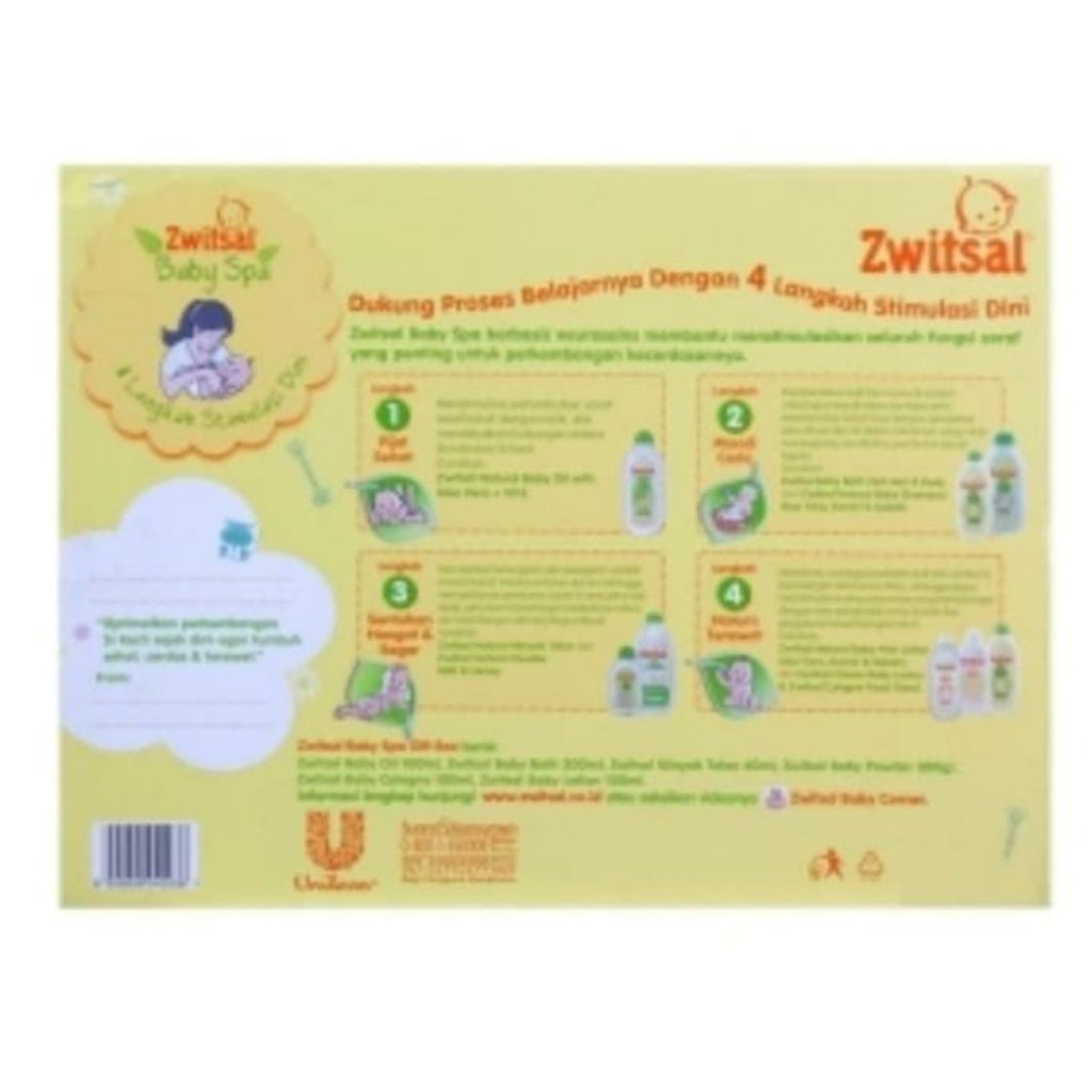 Zwitsal Baby Spa Gift Box - Kado Bayi Lahiran Zwitsal