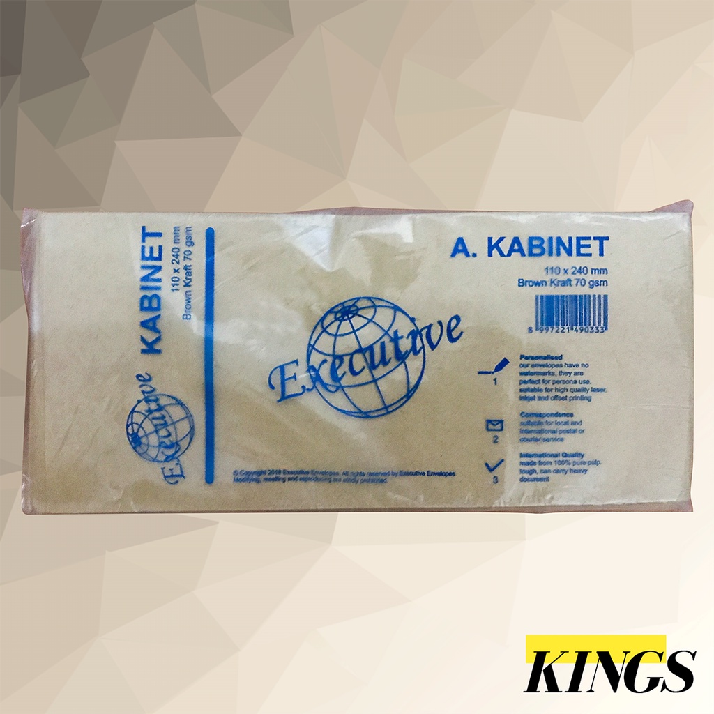 

Executive Amplop Kraft Cokelat A Kabinet 70 gsm