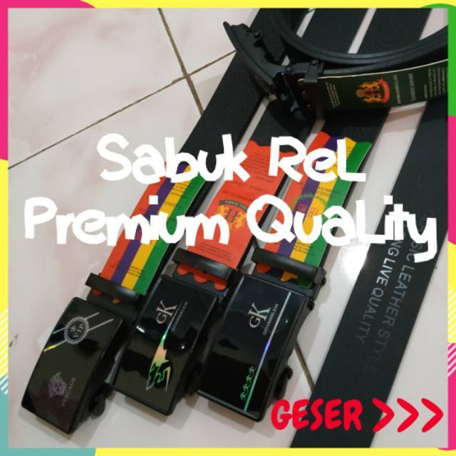 Gesper Pria, Sabuk Rel Pria Wanita, Ikat Pinggang Pria, Sabuk Pria Rel (PREMIUM QUALITY) ,