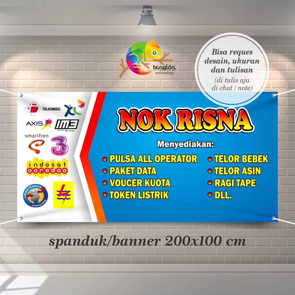 Jual Spanduk, Banner Toko Konter HP, Paket Data | Shopee Indonesia