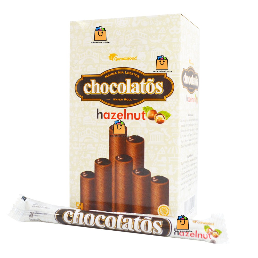 

Chocolatos Wafer Roll Hazelnut - 20pcs x 16gr