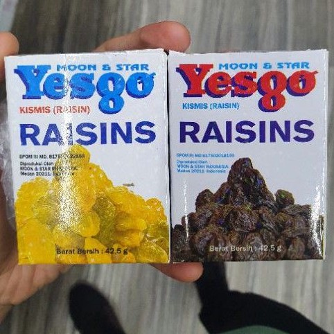 

Yesgo RAISINS KISMIS moon & star YELLOW / BLACK 42.5gr.