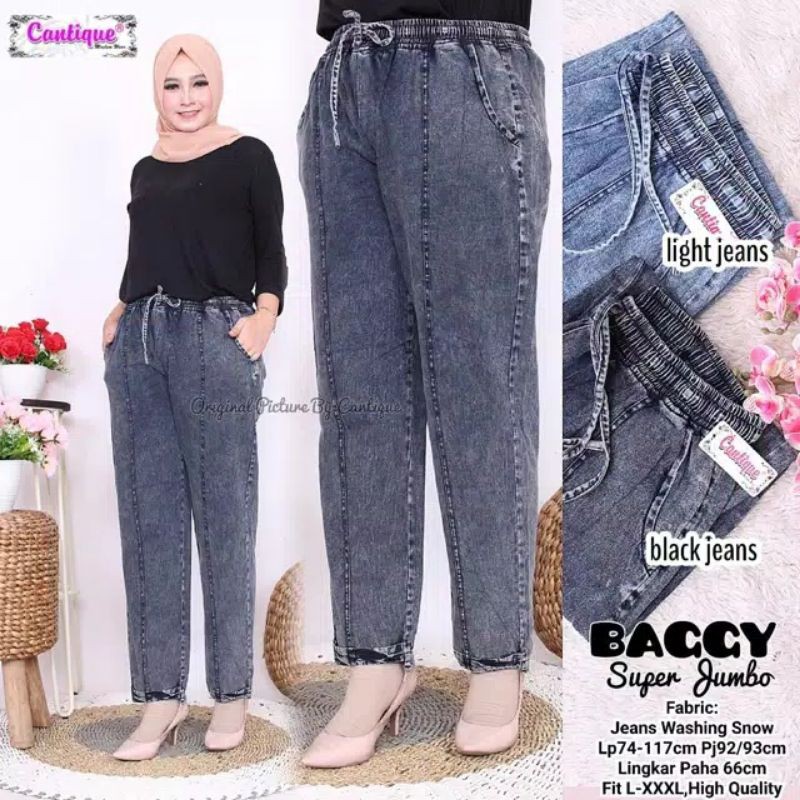 Celana Snow Baggy Jeans Standart dan Jumbo