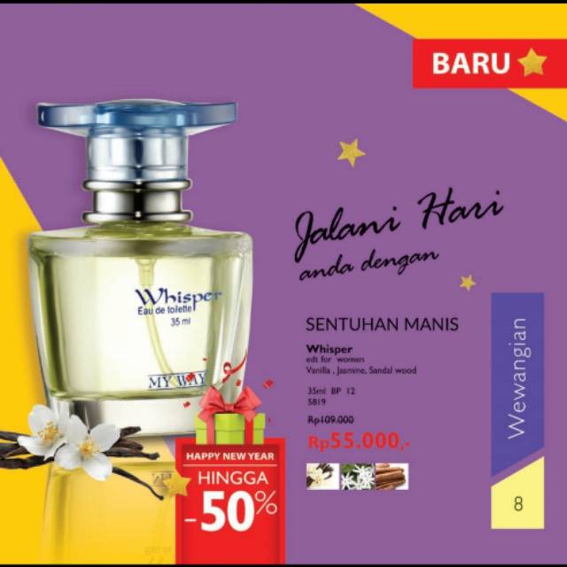 whisper parfum my way