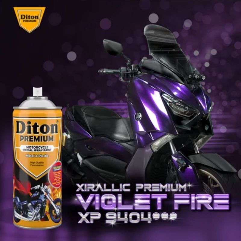 DITON PREMIUM CAT SEMPROT TAHAN BENSIN 400CC 9404*** VIOLET FIRE