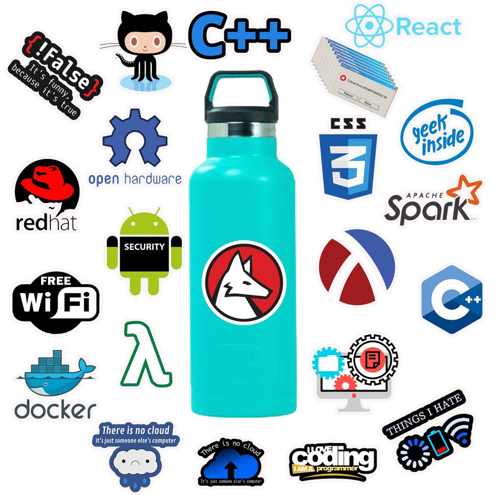 ELEGANT Multi Use Programmer Internet Stickers DIY Toy Sticker Programming Language Java Stickers For Laptop Skateboard Notebook Graffiti Stickers Stickers Poster 50Pcs/Lot For Car Guitar Stationery Sticker Sticker Decals